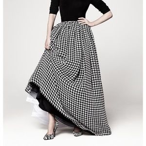 Talbots Houndstooth Hostess Skirt